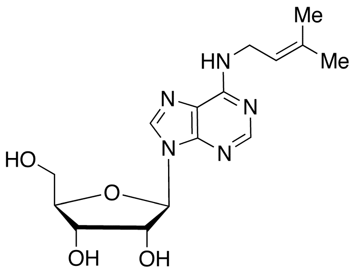 Chemical structure of N6-Isopentenyladenosine