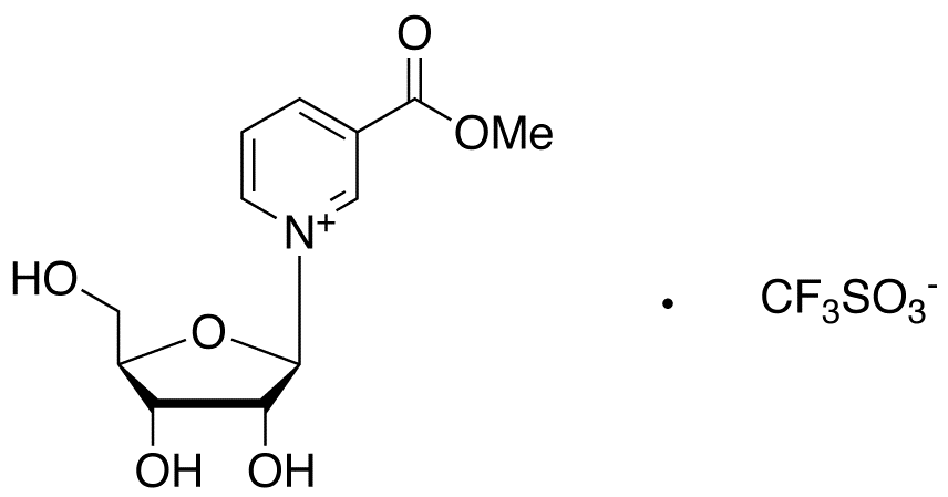 Chemical structure of Nicotinic Acid Riboside Methyl Ester Triflate