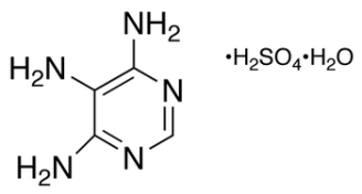Chemical structure of 4,5,6-Triaminopyrimidine Sulfate Hydrate