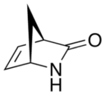 Chemical structure of (1R)-(-)-2-Azabicyclo[2.2.1]hept-5-en-3-one
