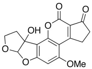 Chemical structure of Aflatoxin M2