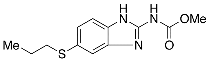 Chemical structure of Albendazole