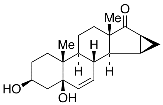 Chemical structure of 3β,5-Dihydroxy-15β,16β-methylene-5β-androst-6-en-17-one