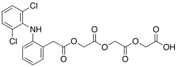 Chemical structure of Diacetic Aceclofenac