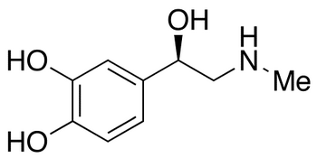 Chemical structure of L-(-)-Epinephrine