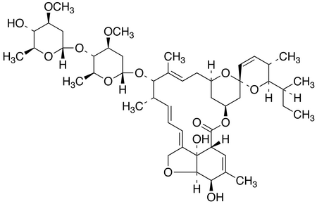 Chemical structure of Abamectin