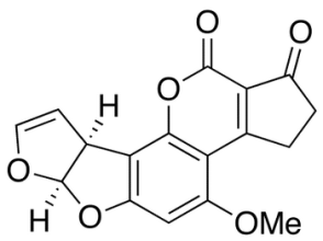 Chemical structure of Aflatoxin