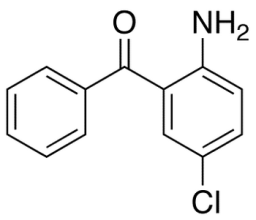 Chemical structure of (2-Amino-5-chlorophenyl)-phenylmethanone