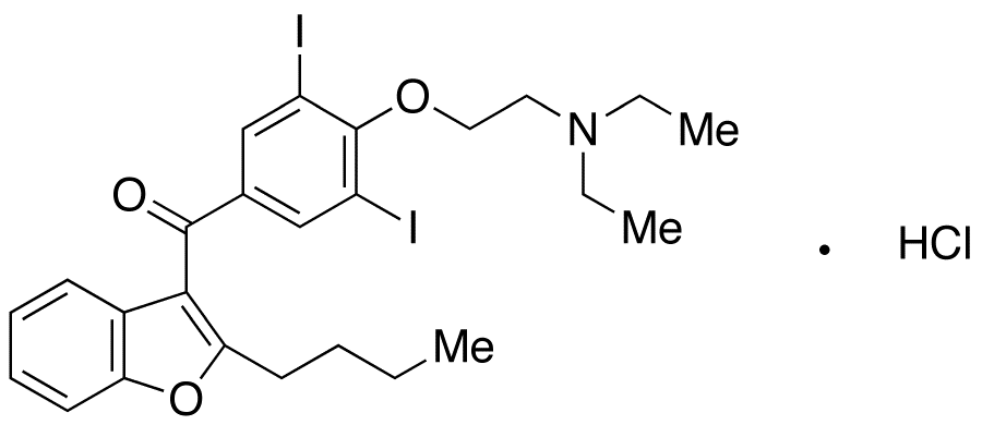 Chemical structure of Amiodarone Hydrochloride