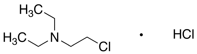 Chemical structure of 2-Chloro-N,N-diethylethanamine Hydrochloride