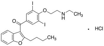Chemical structure of Desethyl Amiodarone Hydrochloride