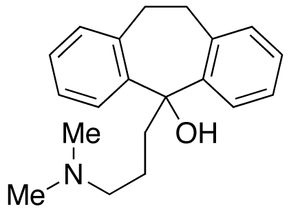 Chemical structure of 5-[3-(Dimethylamino)propyl]-10,11-dihydro-5H-dibenzo[a,d][7]annulen-5-ol
