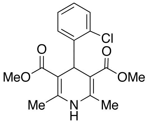 Chemical structure of Dimethyl 4-(2-Chlorophenyl)-2,6-dimethyl-1,4-dihydro-pyridine-3,5-dicarboxylate