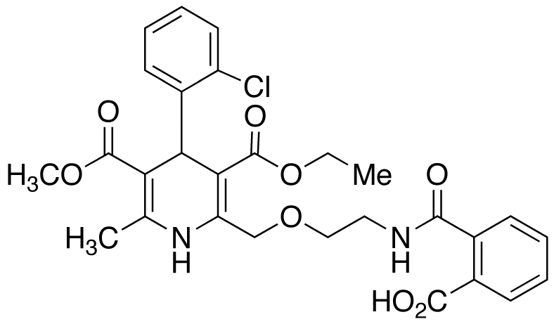 Chemical structure of 2-Carboxybenzoyl Amlodipine