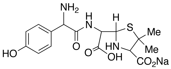 Chemical structure of Penicilloic Acids of Amoxicillin Sodium Salt
