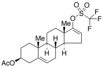 Chemical structure of (3β)-Androsta-5,16-diene-3,17-diol 3-Acetate 17-(Trifluoromethanesulfonate)