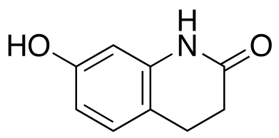Chemical structure of 3,4-Dihydro-7-hydroxyquinoline-2(1H)-one
