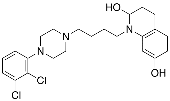 Chemical structure of 1-[4-[4-(2,3-Dichlorophenyl)piperazin-1-yl]butyl]-7-hydroxy-3,4-dihydro- carbostyril