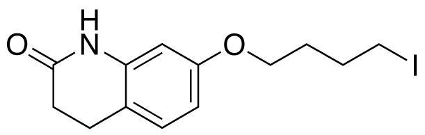 Chemical structure of 7-(4-Iodobutoxy)-3,4-dihydroquinolin-2-one