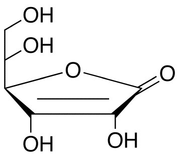 Chemical structure of Ascorbic Acid