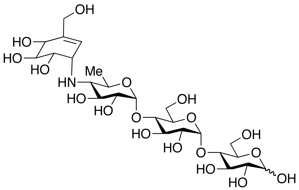 Chemical structure of Acarbose