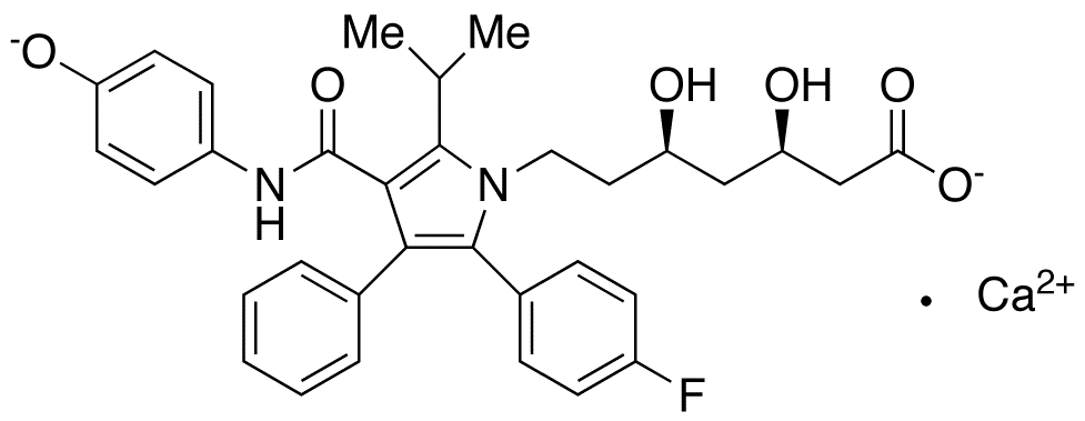 Chemical structure of 4-Hydroxy Atorvastatin Calcium