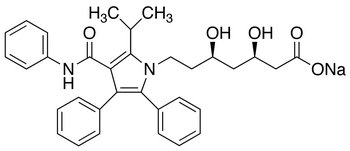 Chemical structure of Atorvastatin Sodium