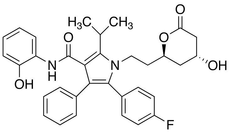 Chemical structure of 2-Hydroxy Atorvastatin Lactone