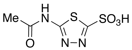 Chemical structure of 5-(Acetylamino)-1,3,4-thiadiazole-2-sulfonic Acid