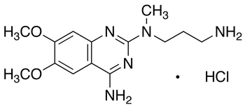 Chemical structure of N-(4-Amino-6,7-dimethoxyquinazol-2-yl)-N-methylpropylenediamine Hydrochloride
