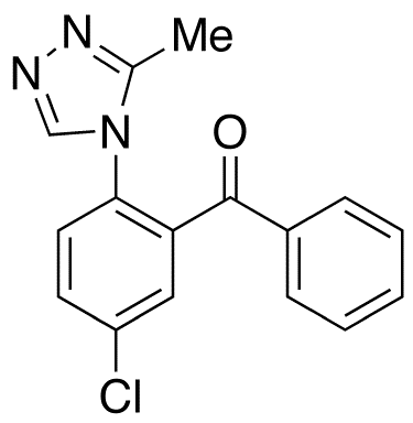 Chemical structure of 5-Chloro-2-(3-methyl-4H-1,2,4-triazol-4-yl)benzophenone
