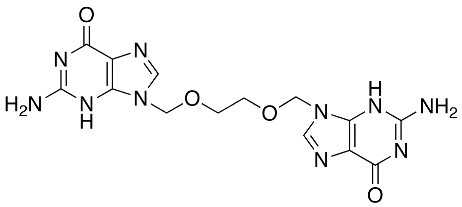 Chemical structure of O-[(Guanin-9-yl)methyl] Acyclovir
