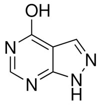 Chemical structure of Allopurinol