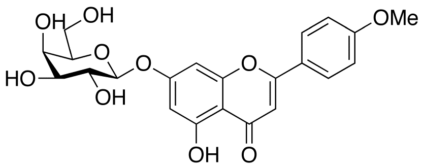 Chemical structure of Acacetin 7-O-β-D-Galactopyranoside