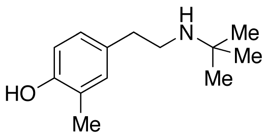 Chemical structure of 4-[2-[(1,1-Dimethylethyl)amino]ethyl]-2-methylphenol