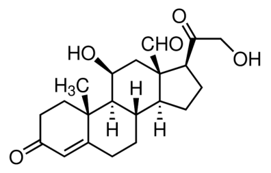 Chemical structure of Aldosterone