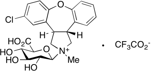 Chemical structure of Asenapine N-β-D-Glucuronide Trifluoroacetic Acid Salt (Mixture of Diastereomers)