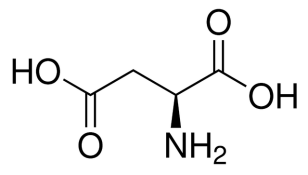 Chemical structure of Aspartic Acid