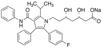 Chemical structure of (3S,5S)-Atorvastatin Sodium Salt