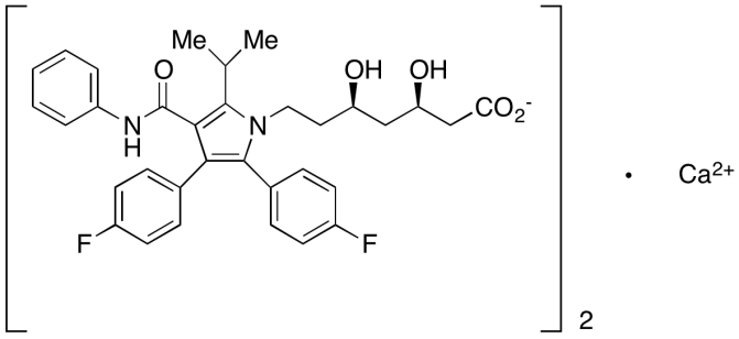 Chemical structure of Difluoro Atorvastatin Calcium Salt