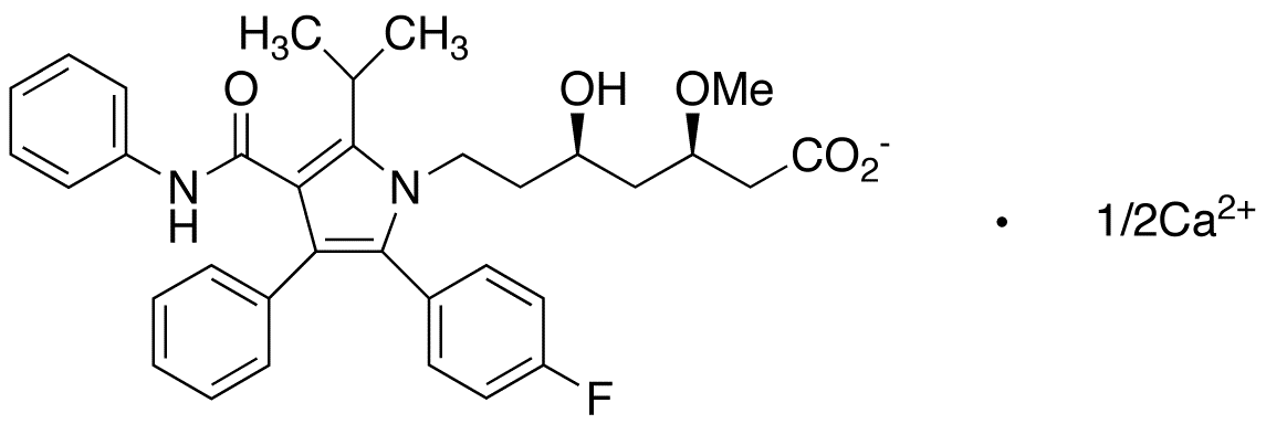Chemical structure of O-Methyl Atorvastatin Calcium Salt