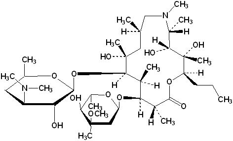 Chemical structure of 2-desethyl-2-propylazithromycin