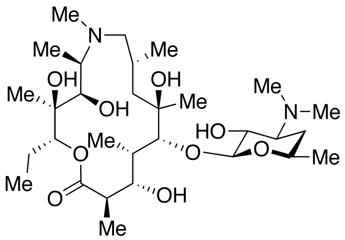 Chemical structure of Descladinose Azithromycin