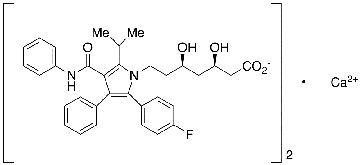 Chemical structure of Atorvastatin Calcium Salt