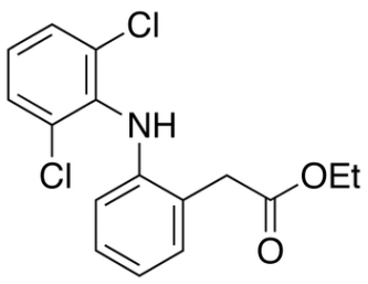Chemical structure of Diclofenac Ethyl Ester