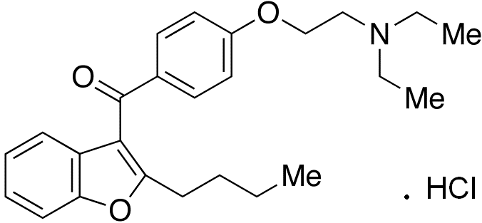 Chemical structure of Di-Desiodo Amiodarone HCl