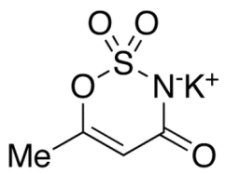 Chemical structure of Acesulfame Potassium