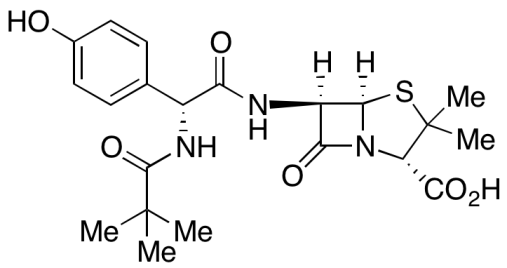 Chemical structure of N-Pivaloyl Amoxicillin