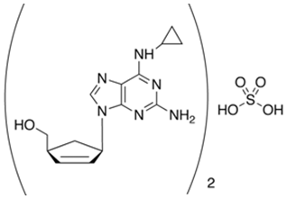 Chemical structure of Abacavir Sulfate