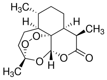 Chemical structure of Artemisinin